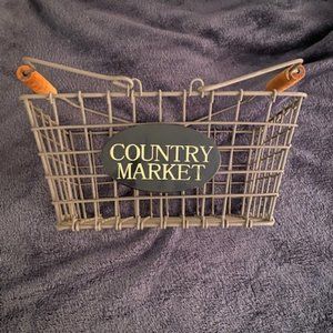Country Market Metal Basket